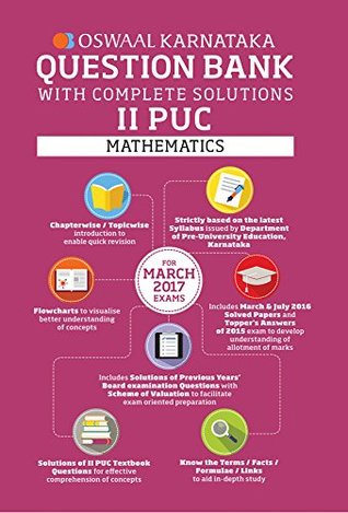 Full Download Oswaal Karnataka II PUC Question Bank With Complete Solutions For Mathematics - Panel of Experts | PDF