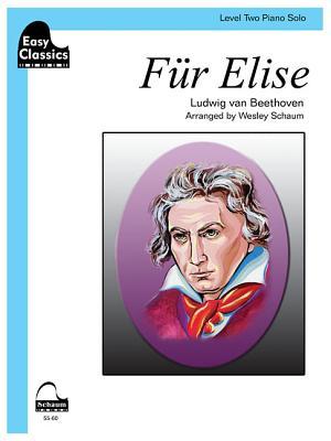 Full Download Fur Elise: Schaum Easy Classics Level 2 Piano Solo Sheet - Ludwig van Beethoven | PDF