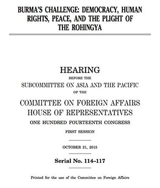 Read Burma's Challenge: Democracy, human rights, peace, and the plight of the Rohingya - Committee of Foreign Affairs | PDF