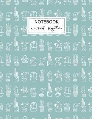 Download Cactus Style Notebook Journal: White and Green Notebook, Composition Book, Journal, 8.5 X 11 Inch 110 Page, Wide Ruled -  | ePub