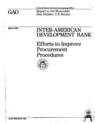 Read Inter-American Development Bank: Efforts to Improve Procurement Procedures - U.S. General Government Accountability Office file in ePub