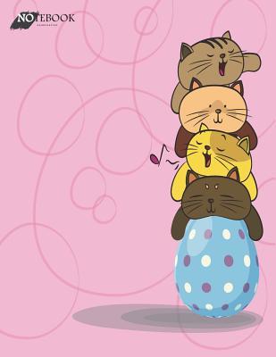 Full Download Notebook: Cats and Egg on Purple Cover and Lined Pages, Extra Large (8.5 X 11) Inches, 110 Pages, White Paper -  | ePub
