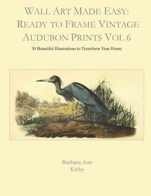 Read Wall Art Made Easy: Ready to Frame Vintage Audubon Prints Vol 6: 30 Beautiful Illustrations to Transform Your Home - Barbara Ann Kirby file in ePub