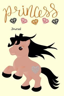 Read Online Princess Journal: Pony Horse Silver Glitter Writing Diary 6 X 9 Blank 100 Pages Lined Book for Taking Notes and Journaling for Woman, Girls and Teens -  file in ePub
