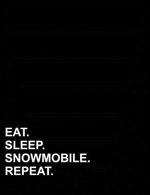 Read Online Eat Sleep Snowmobile Repeat: Graph Paper Notebook: 1 cm Squares, Blank Graphing Paper with Borders -  | ePub