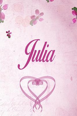 Download Julia: Personalised Name Notebook/Journal Gift For Women & Girls 100 Pages (Pink Floral Design) for School, Writing Poetry, Diary to Write in, Gratitude Writing, Daily Journal or a Dream Journal. - Personalised Name Publishers | ePub