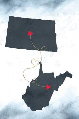 Read Online North Dakota & West Virginia: Long Distance Out of State Notebook - Blank Lines -  | ePub