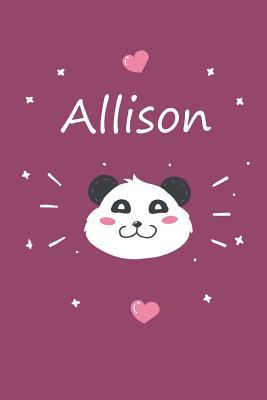 Download Allison: A cute personalized panda notebook/ diary for girls and women, with 100 lined pages in 6x9 inch format. Personal Diary Personalized Journal Customized Journal -  file in ePub