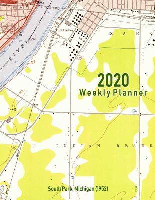 Read Online 2020 Weekly Planner: South Park, Michigan (1952): Vintage Topo Map Cover -  file in ePub