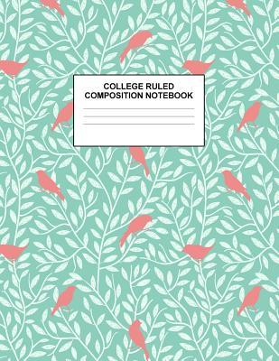 Read Online College Ruled Composition Notebook: Cute Blank Lined Journal to Write In with White Paper Rule Pages for School Subject and Writing Pad: Design Code A4 3535 - Nifty Prints | ePub