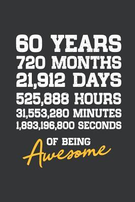 Download Notebook: 60th Birthday 60 Years Old Being Awesome Anniversary Journal & Doodle Diary; 120 White Paper Numbered Plain Pages for Writing and Drawing - 6x9 in. - Birthday Design Publishing Co file in PDF
