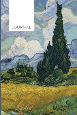 Download Journal: Beautiful Blank Lined Notebook to write in. Vincent Van Gogh Wheat Field with Cypresses - Annette Wood | PDF