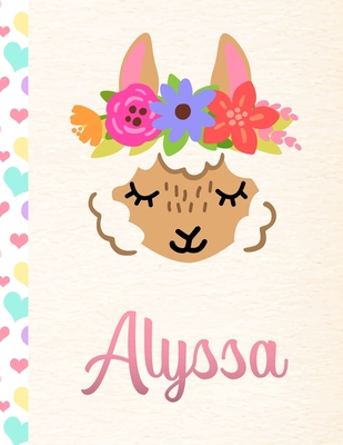 Full Download Alyssa: 2020. Personalized Weekly Llama Planner For Girls. 8.5x11 Week Per Page 2020 Planner/Diary With Pink Name - Llama Planners | ePub